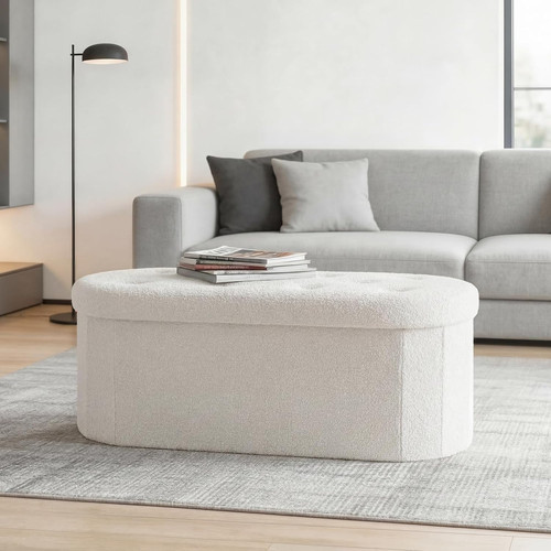 Oval bench ottoman foot - bench,