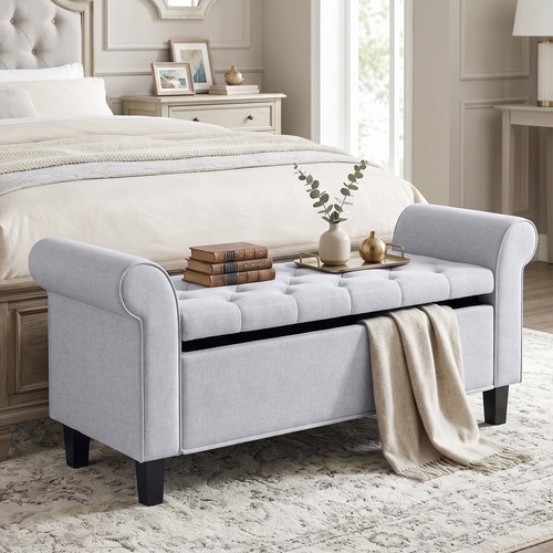 Homcom storage ottoman - homcom,