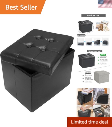 Ottoman with storage - ottoman, storage,17"