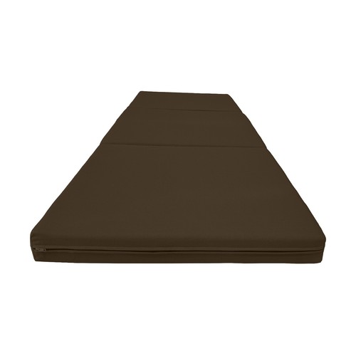 Brown trifold foam - trifold, bed