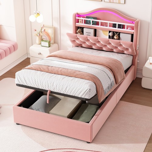 3ft single ottoman storage bed - storage,