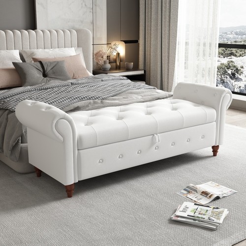 Modern velvet upholstered - upholstered, end