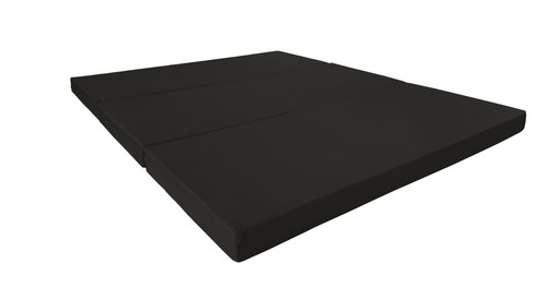 Queen black trifold - foam, bed