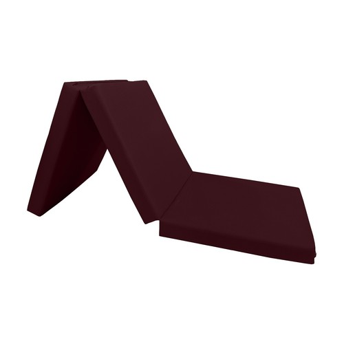Burgundy tri fold foam - fold, bed