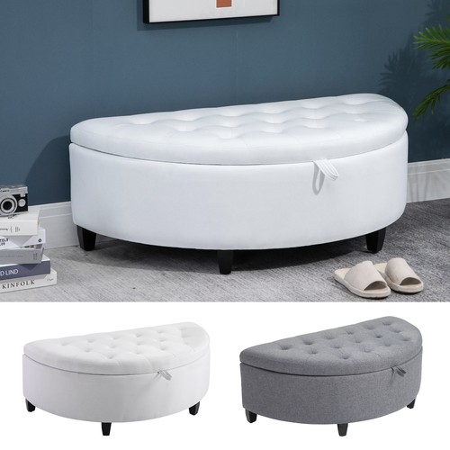 Homcom storage ottoman bench - ottoman,