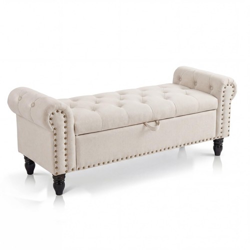 51in bedroom storage bench - 51in,