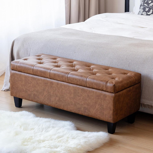 Faux leather storage - 42",