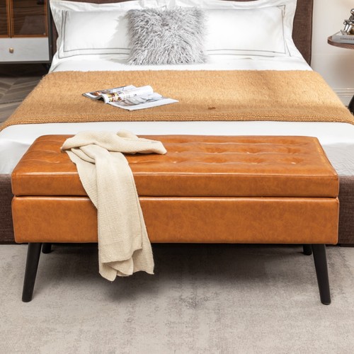 Modern faux leather - faux, bed