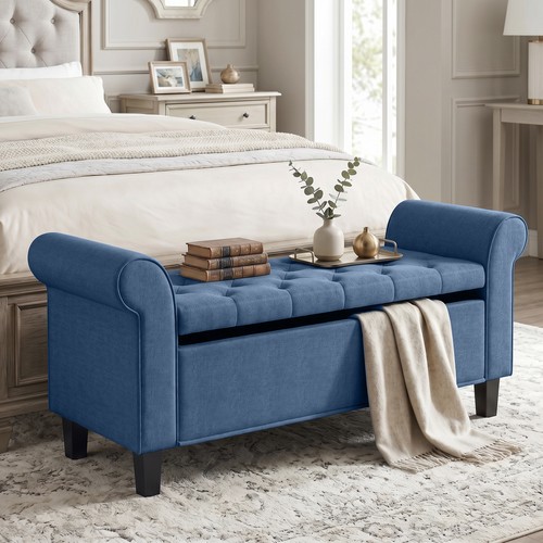 Homcom storage ottoman - homcom, 47"