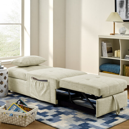 Folding ottoman sleeper - folding,