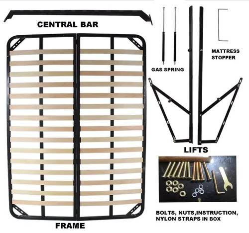 Ottoman gas lift storage - ottoman, kits