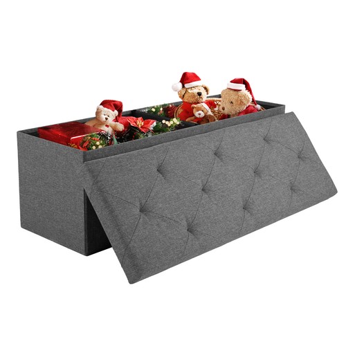 Foldable storage ottoman - foldable,