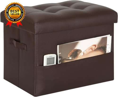 Storage ottoman foot rest - storage,