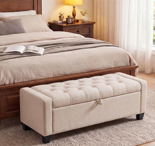 End bed bench upholstered - end,