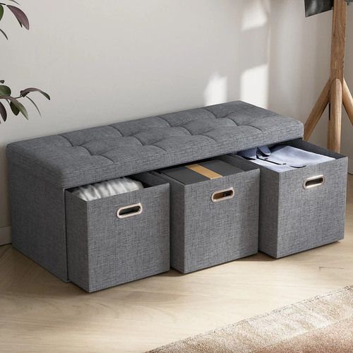 Storage ottoman with - storage,