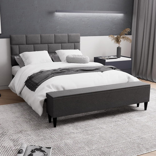 Queen size bed frame with - queen,