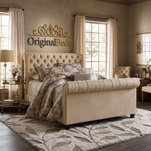 Original sleigh bed - sleigh, frame