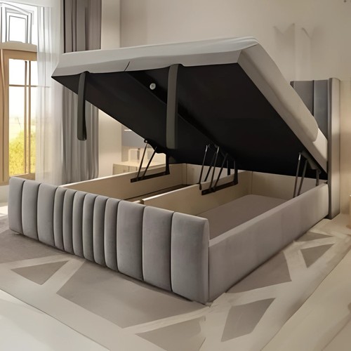 Ottoman divan winged panel bed - panel,