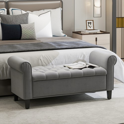 Homcom bed end bench with - homcom,