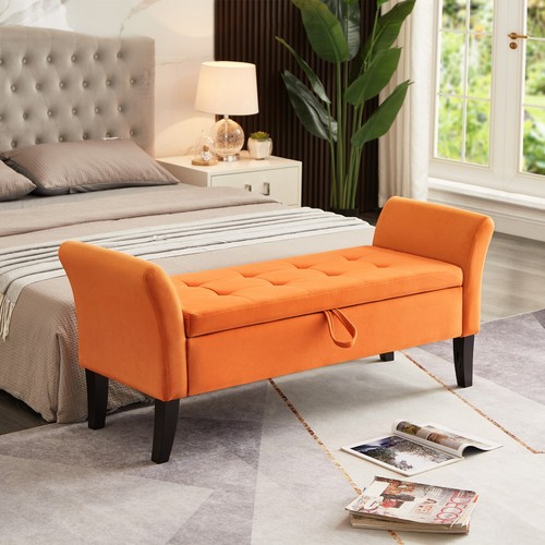Modern velvet tufted storage - tufted,